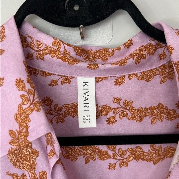 Kivari Button Front Drawstring Paisley jumpsuit - Picture 5 of 10